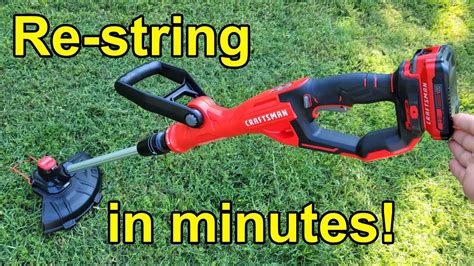 craftsman weed eater string install|craftsman weedwacker string reload.